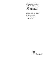 Preview for 1 page of GE Monogram ZDOD240 Owner'S Manual