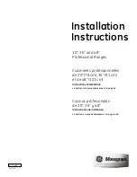 GE Monogram ZDP304L Installation Instructions Manual preview