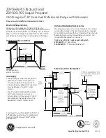 Preview for 2 page of GE Monogram ZDP366LPSS Dimensions And Installation Information