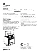 Preview for 1 page of GE Monogram ZDP36L6HSS Dimensions And Installation Information