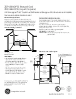 Предварительный просмотр 2 страницы GE Monogram ZDP486LDPSS Dimensions And Installation Information