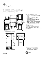 Preview for 2 page of GE Monogram ZDP48L4GWSS Dimension Manual