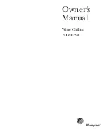 GE Monogram ZDWC240 Owner'S Manual preview