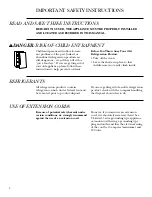 Preview for 4 page of GE Monogram ZDWC240 Owner'S Manual