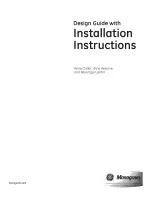 Preview for 1 page of GE Monogram ZDWI240 Installation Instructions Manual