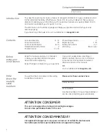 Preview for 2 page of GE Monogram ZDWI240 Owner'S Manual