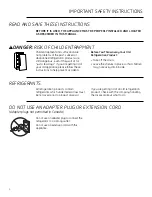 Preview for 4 page of GE Monogram ZDWI240 Owner'S Manual