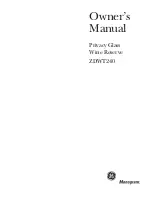 GE Monogram ZDWT240 Owner'S Manual preview