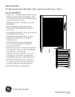 Предварительный просмотр 3 страницы GE Monogram ZDWT240PBS Dimensions And Installation Information