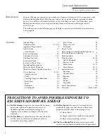 Preview for 2 page of GE Monogram ZE1660 Series Owner'S Manual