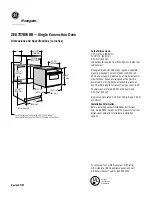 Preview for 1 page of GE Monogram ZEK737BWBB Dimensions And Specifications