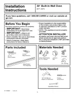 GE Monogram ZET1 Installation Instructions Manual предпросмотр