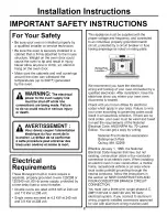 Предварительный просмотр 2 страницы GE Monogram ZET1 Installation Instructions Manual