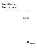 Предварительный просмотр 1 страницы GE Monogram ZET1038 Installation Instructions Manual
