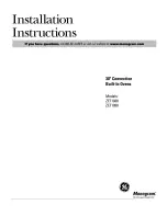 GE Monogram ZET1058 Installation Instructions Manual preview