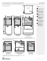 Preview for 2 page of GE Monogram ZET1PHSS Dimensions