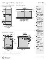 Preview for 3 page of GE Monogram ZET1PHSS Dimensions