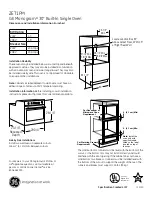 GE Monogram ZET1PMSS Datasheet предпросмотр