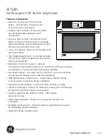 Preview for 2 page of GE Monogram ZET1RMSS Dimensions And Installation Information