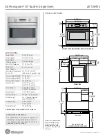 Preview for 1 page of GE Monogram ZET1SMSS Dimension Manual