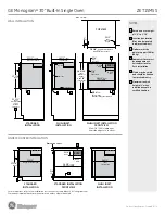 Preview for 2 page of GE Monogram ZET1SMSS Dimension Manual