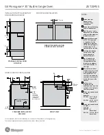 Preview for 3 page of GE Monogram ZET1SMSS Dimension Manual