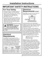 Preview for 2 page of GE Monogram ZET2 Installation Instructions Manual