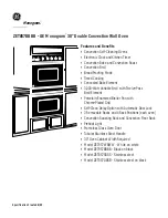 Preview for 2 page of GE MONOGRAM ZET857BBBB Specifications