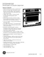 Preview for 2 page of GE Monogram ZET938BM Datasheet