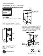 GE Monogram ZET958SMSS Dimensions And Installation Information preview