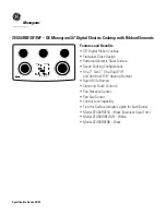 Preview for 2 page of GE Monogram ZEU36RSFSS Dimensions And Specifications