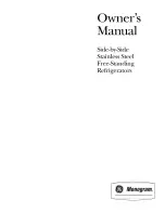 GE Monogram ZFSB23DRKSS Owner'S Manual preview