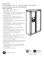 Preview for 2 page of GE Monogram ZFSB23DXSS Datasheet