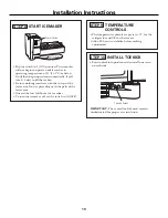 Preview for 10 page of GE Monogram ZFSB25D SS Installation Instructions Manual