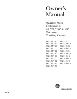 GE Monogram ZGG24L20 Owner'S Manual preview