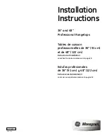 Preview for 1 page of GE Monogram ZGU364LD Installation Instructions Manual