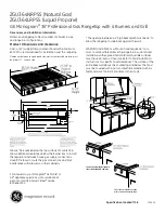 Preview for 1 page of GE Monogram ZGU364LRPSS Dimensions And Installation Information