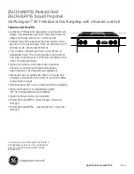 Preview for 3 page of GE Monogram ZGU364LRPSS Dimensions And Installation Information