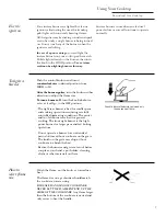 Preview for 7 page of GE Monogram ZGU3650 Use And Care Manual