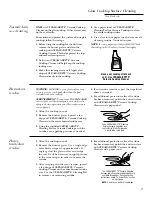 Preview for 17 page of GE Monogram ZGU36GG Owner'S Manual