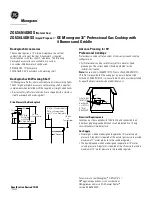 Preview for 2 page of GE MONOGRAM ZGU36L4DHSS Dimension Manual