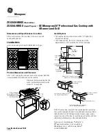 GE MONOGRAM ZGU36L4RHSS Dimension Manual preview