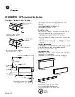 GE Monogram ZGU36L4RYSS Dimensions And Specifications preview