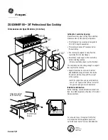 Предварительный просмотр 3 страницы GE Monogram ZGU36L4RYSS Dimensions And Specifications