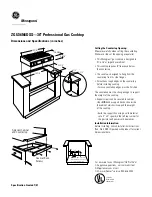 Preview for 3 page of GE Monogram ZGU36N6DSS Dimensions And Specifications