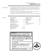 Preview for 2 page of GE Monogram ZGU375LS Owner'S Manual