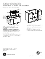 GE Monogram ZGU384LSMSS Dimensions And Installation Information предпросмотр