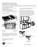 Preview for 1 page of GE Monogram ZGU484LGPSS Dimensions And Installation Information