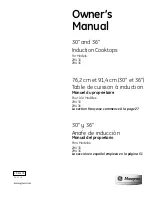 GE Monogram ZHU30 Owner'S Manual preview