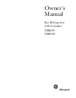 Preview for 1 page of GE Monogram ZIBI240 Owner'S Manual